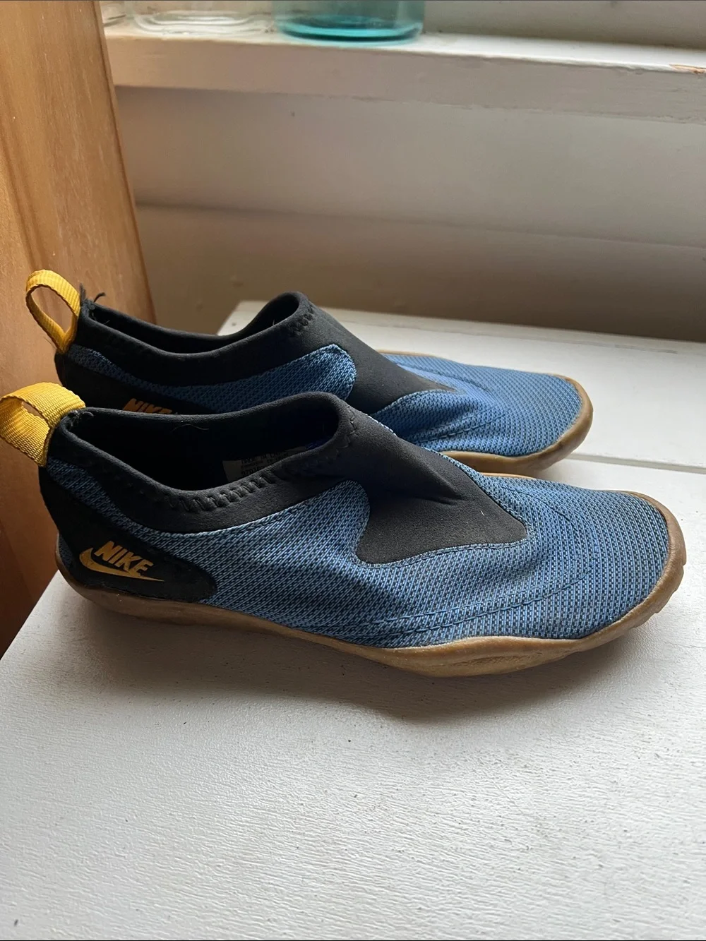 Nike Women’s Aqua Turf 1990a Slip-On Blue Mesh Water Shoes Scuba Gear Size 7